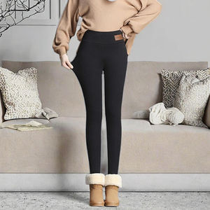 Leggings fins sans couture en Spandex/Nylon à taille haute avec motif 3D et lettres décoratives, tissés, chauds et respirants – Collection Hiver 2023 Guangzhou Auyan - Product Image 3