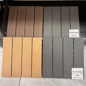 Ingrosso Patio 60X30 piastrelle Decking antiscivolo esterno ad incastro piastrelle di plastica pietra WPC legno pavimento Piso - Product Image 3