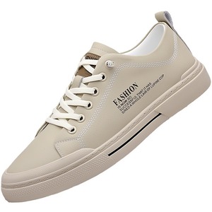 Chaussures décontractées d'été pour hommes en toile avec semelle extérieure en caoutchouc blanc et semelle intermédiaire en EVA - Product Image 5