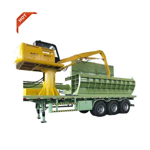 Mobile Hydraulic Scrap Metal Baler Press Logger Light Steel Non Ferrous Waste Packaging Equipment For Sale