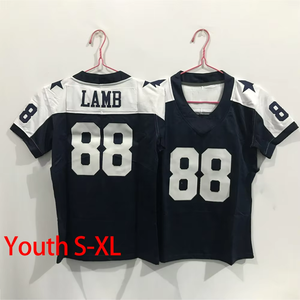 Jugend kinder 88 CeeDee Lamb 4 Dak Prescott 7 Trevon Diggs Dallas Genähte US-American-Football-Trikots von höchster Qualität - Product Image 3