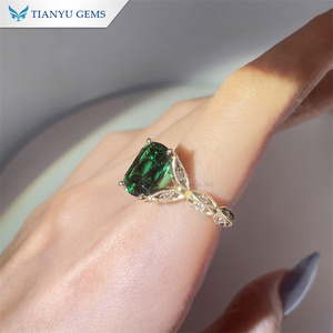 Обручальное кольцо из натурального муасанита, 10 К, 14 К, 18 К, 925 - Product Image 2