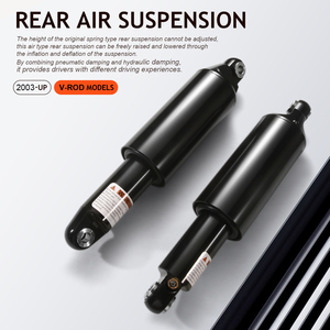 Kit de suspension pneumatique arrière réglable en hauteur avec compresseur pour V-Rod Night Rod Special Muscle VRSCDX VRSC 2007-2017 - Product Image 3