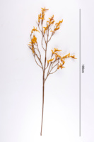 Branche de fleur artificielle en mousse faite à la main, branche sèche, feuillage d'automne orange, tige pour vase, décoration florale pour la maison, la ferme ou un mariage