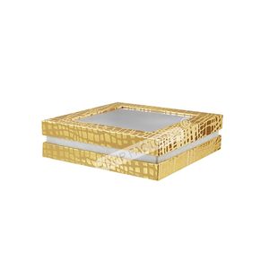 Caja <span class=keywords><strong>de</strong></span> Regalo Rígida <span class=keywords><strong>de</strong></span> Lujo con Patrón <span class=keywords><strong>de</strong></span> Cocodrilo Dorado, con Laminación Brillante/Mate, Grabado en Relieve, Embalaje Personalizado con Marca, <span class=keywords><strong>Estuches</strong></span> <span class=keywords><strong>de</strong></span> Regalo - Product Image 5