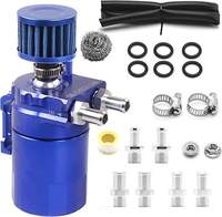 OCC-1041 Kit Récupérateur d'Huile Moteur Cloisonné Universel de Haute Qualité 300 ml avec Reniflard 3/8" en Aluminium pour Réservoir de Carburant