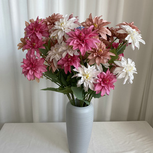 Flores Artificiales de Dalia Suzume Ii de 30cm-100cm, Decoración de Seda para Bodas y Hogar - Product Image 1