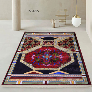 Alfombra de Lujo, Peluda, Clásica, de Poliéster, Alfombra de Oración, para Sala de Estar, Impresa en 3D, Ecológica, de Pelo Corto - Product Image 4