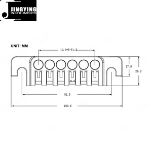 Jingying <span class=keywords><strong>Music</strong></span> 2025 Fábrica al por mayor L P E PI Guitarra eléctrica Puente integrado Puente abatible Puente de guitarra y piezas traseras Accesorio - Product Image 2