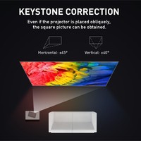 CatVision P09 II 1080P Mini projecteur DLP Android 9.0 Décodage 4K Contrôle tactile WiFi double bande 2G+32G Portable