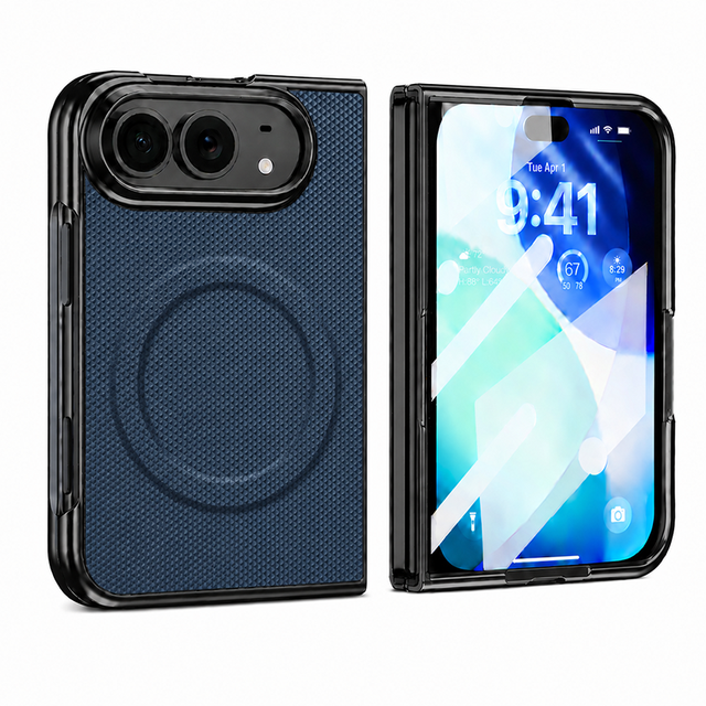 Magnetic Ring Foldable Phone Case for iPhone DUO Shockproof Protective Cover With Front Protector for Samsung Z Fold 8 Ultra