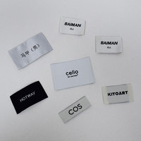 Étiquettes en tissu personnalisées avec logo imprimé, étiquettes en satin pour vêtements, étiquettes tissées avec logo, conception de logo gratuite