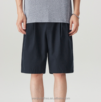 Shorts décontractés pour hommes à taille élastique, personnalisables avec logo, pour commande en gros, pour l'extérieur, la maison, l'été, amples, respirants, unis