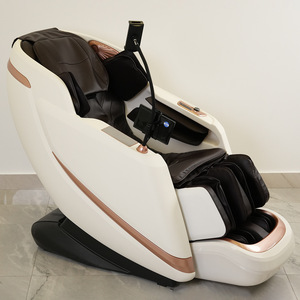 Fauteuil de massage à gravité zéro SL Rail, massage complet du corps avec massage du cou, des épaules, du dos, de la taille, des jambes et des pieds, utilisation à domicile, beige, blanc, marron, noir - Product Image 1