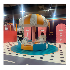 Équipement de jeux souples sur le thème du carrousel personnalisé Vente en gros Manèges à cheval pour terrains de jeux intérieurs <span class=keywords><strong>et</strong></span> centres de divertissement - Product Image 2