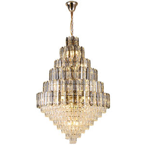 Escalier en colimaçon lustre en cristal villa <span class=keywords><strong>de</strong></span> <span class=keywords><strong>luxe</strong></span> style palais salon hall d'hôtel décoré rond K9 cristal pendentif lumière - Product Image 4