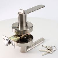 Nuevo Juego de Manijas Tubulares para Puertas Interiores, de Aleación de Zinc, para Baño y Cocina, con Cerradura de Seguridad sin Llave y Cilindro