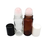 Usine directe personnalisé 30ml clair Transparent verre huiles essentielles pierres précieuses bouteille à bille roulante pour parfum