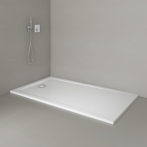 <span class=keywords><strong>MEBO</strong></span> Vente Flash Bac de Douche Rectangulaire Antidérapant en Pierre Artificielle Effet Ardoise Blanc pour Salle de Bain - Product Image 2