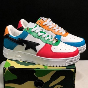 Sneakers Shark à semelle extérieure en caoutchouc antidérapant, en cuir verni brillant, style streetwear, faible MOQ, directement de l'usine - Product Image 3