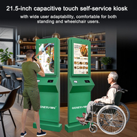 Kiosque interactif à écran tactile capacitif Android de 21,5 pouces, sur pied, en libre-service, accessible