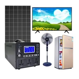 Güneş sistemi 500w 1000w enerji kapalı ızgara güç Gerador DC AC 110v 220v ev güneş jeneratörü ev için
