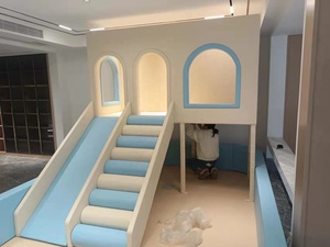 Équipement <span class=keywords><strong>de</strong></span> jeux intérieur pour enfants, aire <span class=keywords><strong>de</strong></span> jeux pour bébés avec couleurs personnalisées, maisonnette pour enfants, équipement <span class=keywords><strong>de</strong></span> divertissement doux avec toboggan - Product Image 4