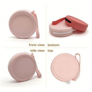 Silicone Handmade Eco-Friendly Water Resistant <b>Wrist</b> <b>Strap</b> Mini Zipper Closure Fashionable Portable Coin Purse - Product Image 3