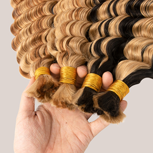 2025 Cabello humano crudo 100% sin procesar Fábrica a granel Venta al por mayor Sin trama Remy Cabello doble dibujado a granel - Product Image 4