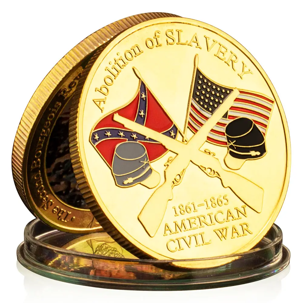 アメリカ南北戦争お土産ギフト戦争アメリカ間収集可能なコイン金メッキ記念コインチャレンジコイン