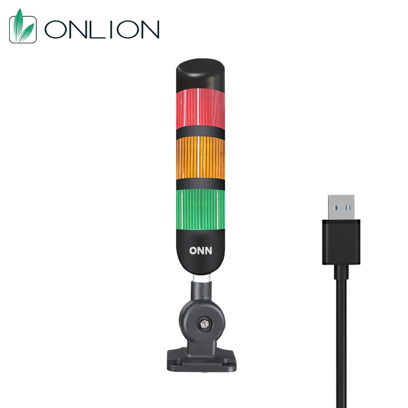 ONN-M4 50/60/70 mét Multi-Màu LED Stack cảnh báo ánh sáng DC5V USB kiểm soát tín hiệu ánh sáng RGB