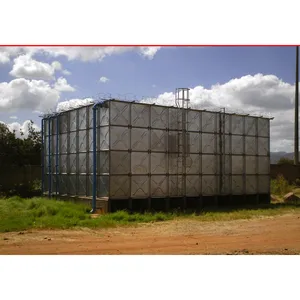 Tanque de agua HDG de acero prensado modular rectangular galvanizado por inmersión en caliente de 50m3 para tanque de agua por aspersión en Malasia