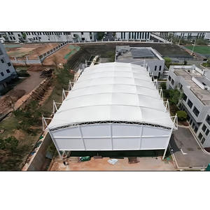 Estructura de Techo Tensado para Exteriores Ecológica con Tela Reciclada para Canchas Deportivas Ecológicas - Product Image 3