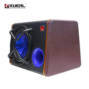 Subwoofer actif KUERL 10 pouces 12V pour mise à niveau audio automobile avec lumière LED bleue pour système sonore de véhicule - Product Image 2