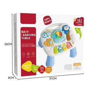 Centre d'activités d'apprentissage musical multifonctionnel Jouet en plastique pour bébé de 6 12 <span class=keywords><strong>18</strong></span> <span class=keywords><strong>mois</strong></span> Table de <span class=keywords><strong>jeu</strong></span> - Product Image 6