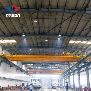 Grúa puente personalizada, grúa aérea de doble haz con carro de elevación móvil, más estable, usada - Product Image 3