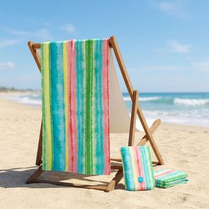 Toalla de Playa Summer Dock Bay de Secado Rápido, Antiarena, Compacta y Ligera, Incluye Bolsa, Color Melón, Tamaño Grande (160x90cm) - Product Image 4