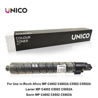 Cartouche de toner UNICO MPC5502 compatible MPC4502 pour imprimante laser Ricoh Aficio Lanier Savin MP C4502 C5502
