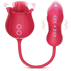 Gf <span class=keywords><strong>Maker</strong></span> 3 In 1 Clitoris Stimulator Tong Likken Thrusting G Spot <span class=keywords><strong>Dildo</strong></span> Vibrator Met 9 Modi Clitoris Tepel Licker voor Vrouwen - Product Image 1