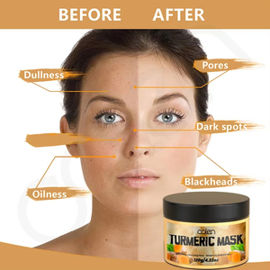 Luxfume 120G masque hydratant au curcuma pour le visage Logo personnalisé crème nettoyante en profondeur anti-rides pour la peau Lotion <span class=keywords><strong>hydratante</strong></span> et revitalisante - Product Image 6