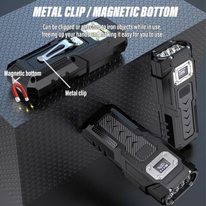 Super Bright LED Flashlight Rechargeable Torch Portable Work <b>Light</b> Outdoor Camping <b>Light</b> with High Brightness COB Side <b>Light</b> - Product Image 5