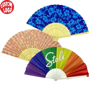 Hete Verkoop Op Maat Gemaakte Gunsten Gepersonaliseerde Bruiloft Klassiek Papier Fans Feestdecoratie Aanpasbare Handventilator