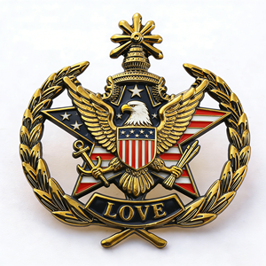 Spilla in metallo smaltata personalizzata placcata <span class=keywords><strong>oro</strong></span>, all'ingrosso per <span class=keywords><strong>regali</strong></span> promozionali aziendali - Product Image 1