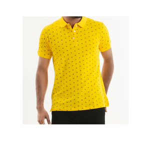 Polos de golf à manches courtes 100% coton pour hommes Chemise de travail à rayures colorées avec col rond surdimensionné pour le fitness - Product Image 1