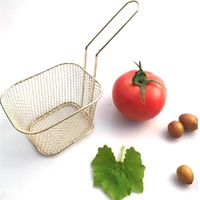 Évier de cuisine en acier inoxydable Snack Rack Mini panier à frire maille passoire et passoire frites nourriture ménage outils de cuisine