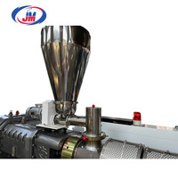 Extrudeuse bivis conique automatique à granulation et découpe à chaud du PVC, contrôle PLC, certifiée CE, 120-700 kg, pour le recyclage des plastiques