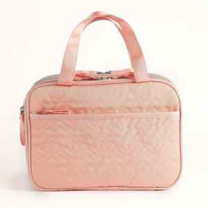 Bolsa de Cosméticos de Poliéster Personalizable con Logotipo, Moderna, de Gran Capacidad, con Cierre de Cremallera, Asa Suave, Fácil de Limpiar, Portátil para Viajes - Product Image 1