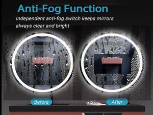 <span class=keywords><strong>Miroir</strong></span> rond à led avec lumières pour salle de bain et miroirs muraux rétroéclairés <span class=keywords><strong>Grand</strong></span> <span class=keywords><strong>miroir</strong></span> de maquillage éclairé - Product Image 4