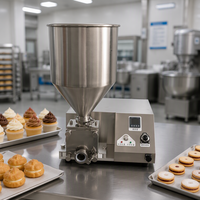 Machine de remplissage et de dépose de pâte et de crème pour petits gâteaux, biscuits, chocolats, donuts, croissants, confitures et cupcakes