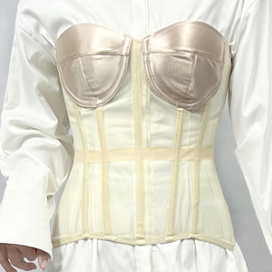 Très populaire respirant <span class=keywords><strong>Sexy</strong></span> Bra Prom Robes de mariée noir blanc Corset pour femmes Tops - Product Image 4